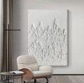 Black and White abstract mountains by Palette Knife wall art minimalism texture